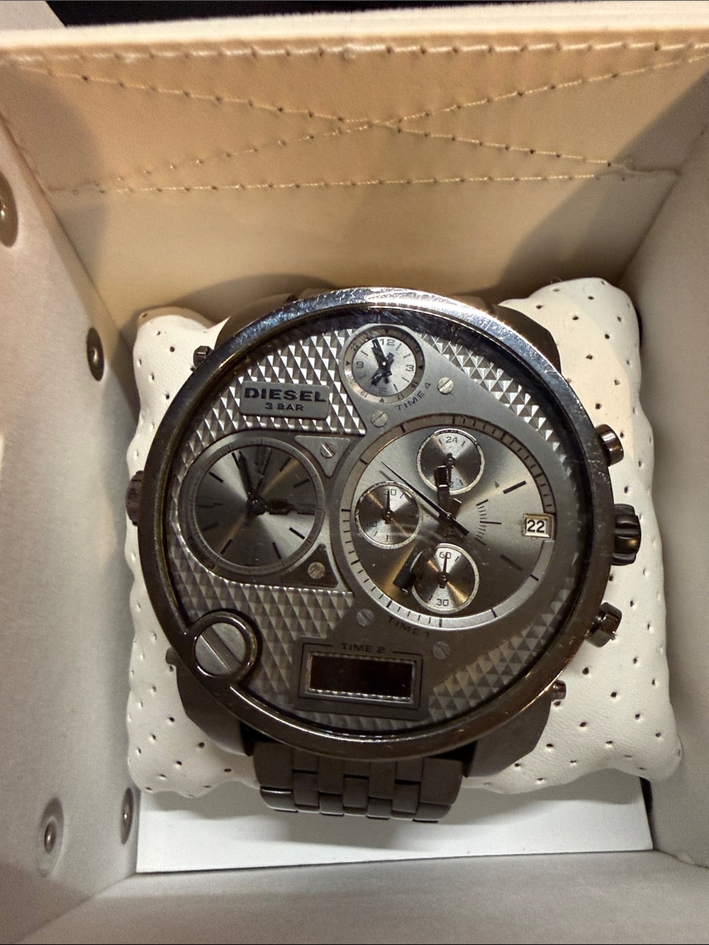 Diesel Gunmetal Multi-Dial Chronograph Watch